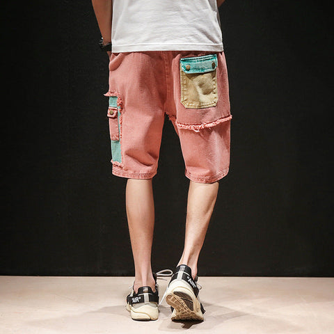 Men's Cargo Shorts – Oversized Contrast