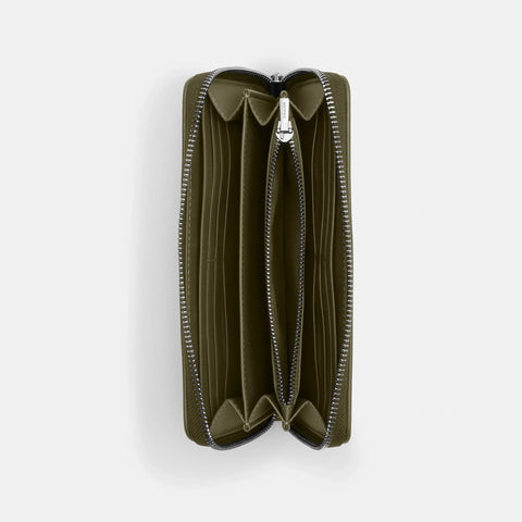 Coach Outlet Long Zip Around Wallet In Signature Jacquard