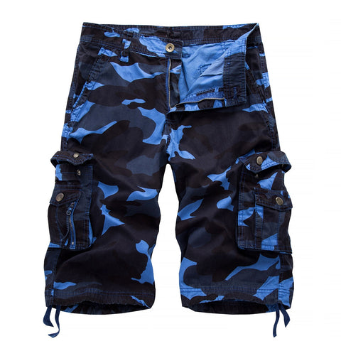 Manlyflex Men's outdoor camouflage cargo shorts