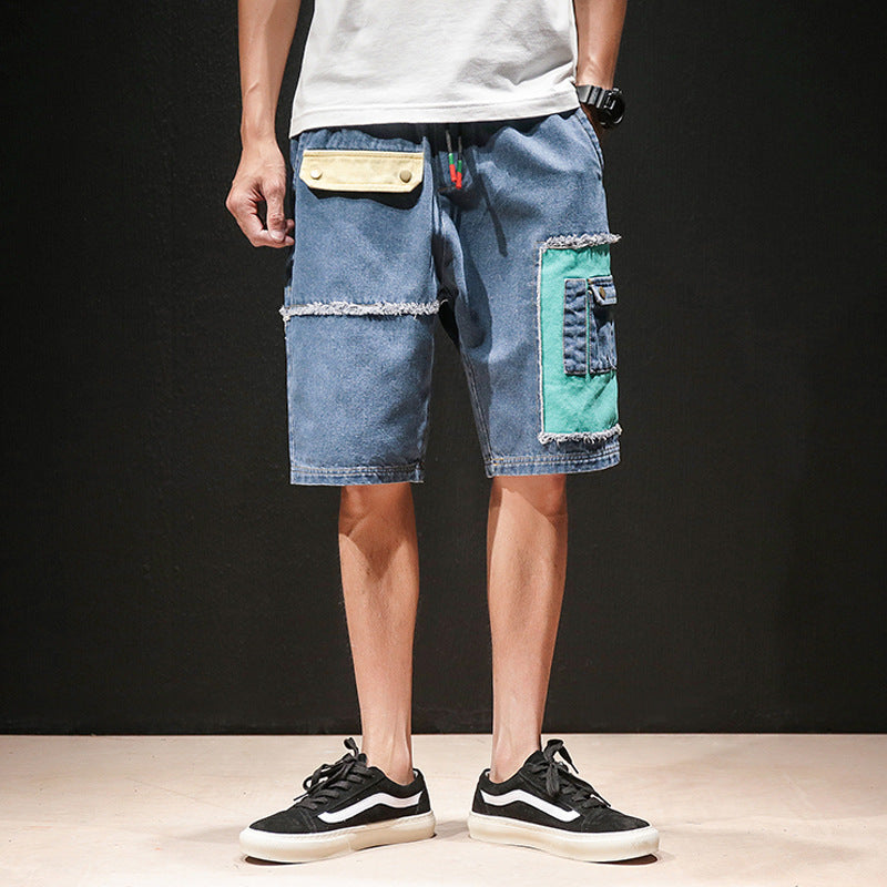 Men's Cargo Shorts – Oversized Contrast