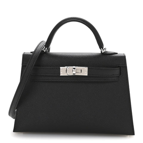 Epsom Mini Kelly Sellier 20 Black