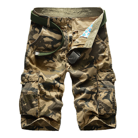 Manlyflex Camo Multi-pocket Men Shorts