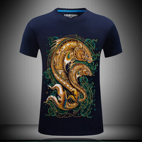 Men's 3D-Print Short-Sleeve Tee – Bold Graphic