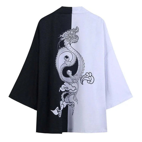 Dragon Yin & Yang Kimono – 3/4 Sleeve Lightweight