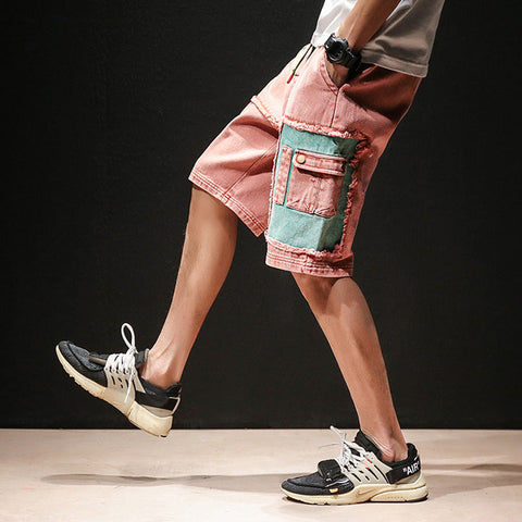 Men's Cargo Shorts – Oversized Contrast