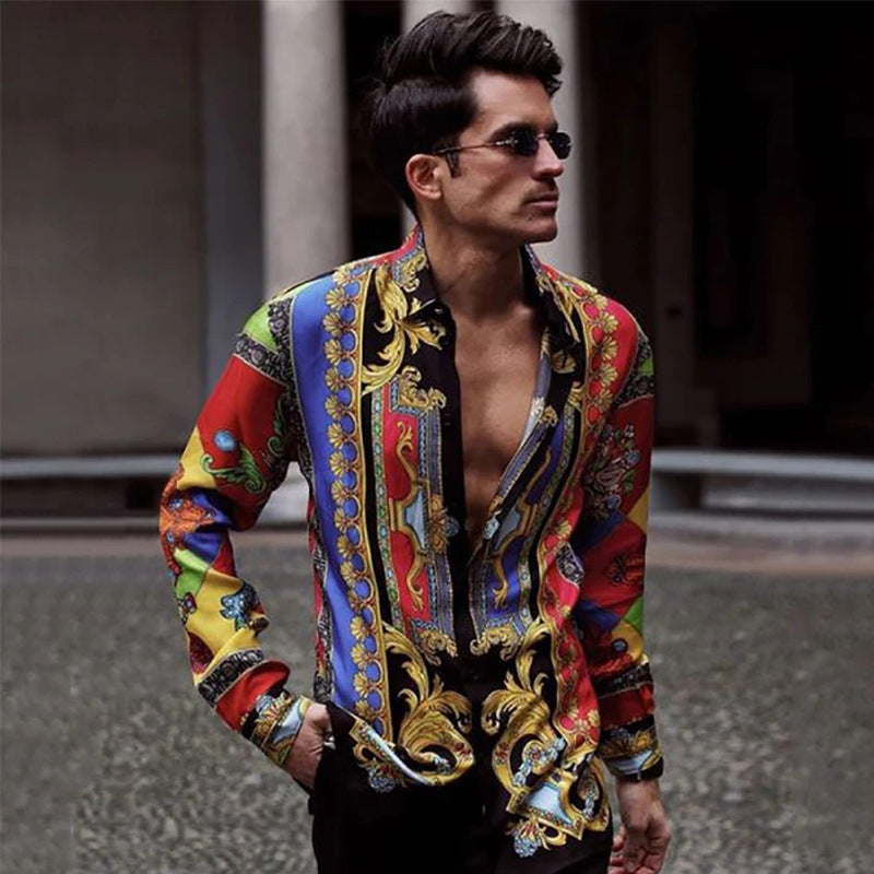 Men's Long-Sleeve Shirt – Casual Button-Up