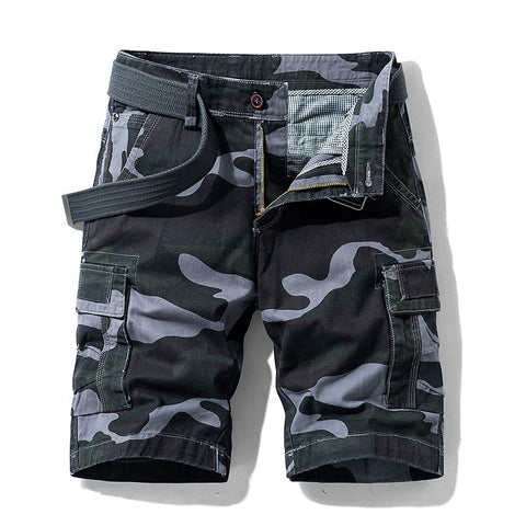 Men's Camo Cargo Shorts – Loose Overalls