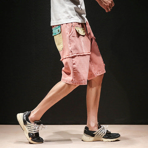 Men's Cargo Shorts – Oversized Contrast