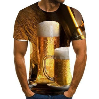 Men's Printed T-Shirt – Star Flag Short-Sleeve
