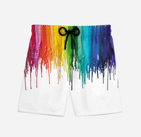 Men's Beach Shorts – 3D Print Quick-Dry