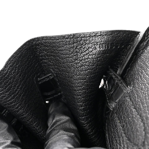Togo Matte Alligator Birkin Touch 30 Black