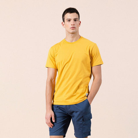 Men's Pure Cotton Round-Neck Tee – Solid All-Match