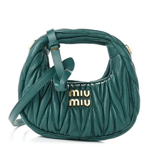 Nappa Matelasse Micro Wander Hobo Laguna
