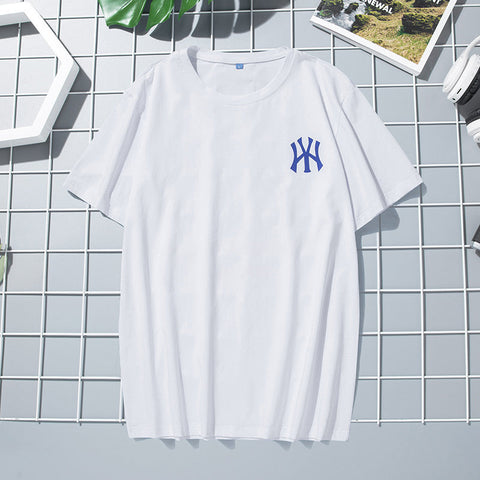 Men's Large Cotton Round-Neck Tee – Relaxed Basic