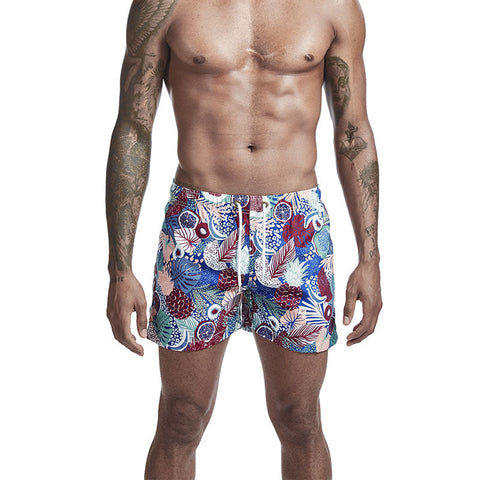 Men's Beach Shorts – Quick-Dry Printed Slim