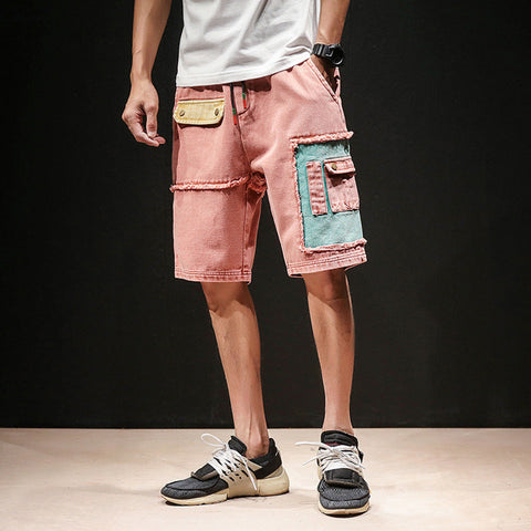 Men's Cargo Shorts – Oversized Contrast