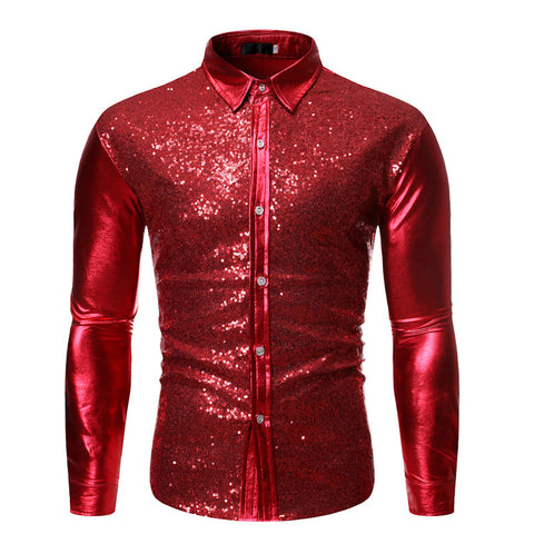 Youth cool sequin bronzing dance clothes