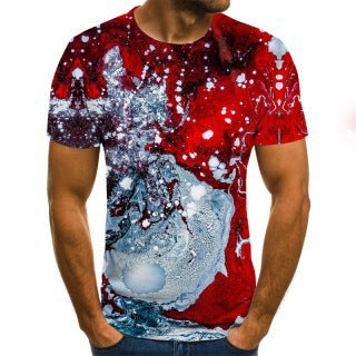 Men's Printed T-Shirt – Star Flag Short-Sleeve