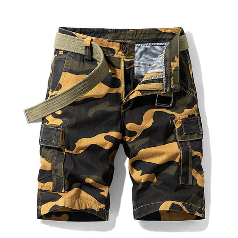 Men's Camo Cargo Shorts – Loose Overalls