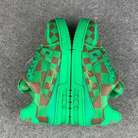 LV Trainer Damier 'Pop Green'