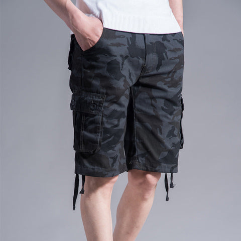 Men's Cargo Shorts – Multi-Pocket Loose Casual