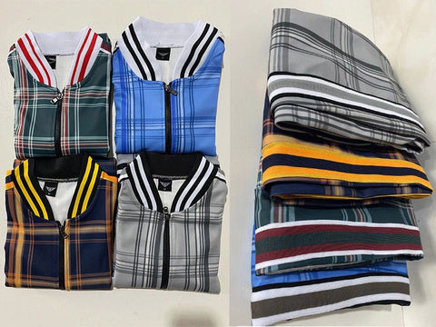 2021 New gyms Men's Sets 2 Pieces Sets Tracksuit Men's Jackets+Pants suit Sportwear Gentlemen Plaid Mens Sports Suit men Clothes