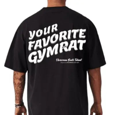 Men's Letter-Print Tee – Loose Short-Sleeve