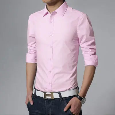 Men's Dress Shirt – Formal French-Cuff Tuxedo Shirt
