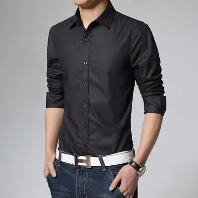 Men's Dress Shirt – Formal French-Cuff Tuxedo Shirt