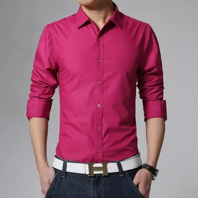Men's Dress Shirt – Formal French-Cuff Tuxedo Shirt