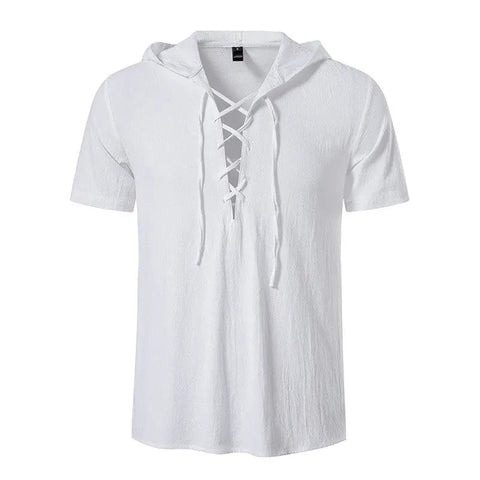 Men's Short-Sleeve Cotton Shirt – Casual Button-Up
