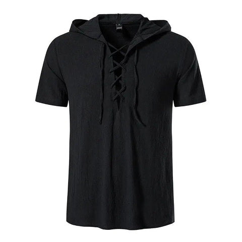 Men's Short-Sleeve Cotton Shirt – Casual Button-Up