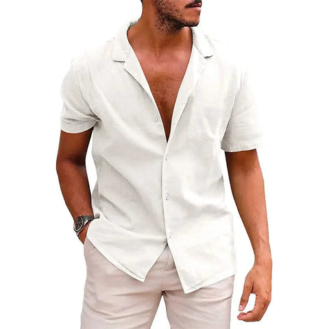 Men's Summer Beach Shirt – Casual Button-Down