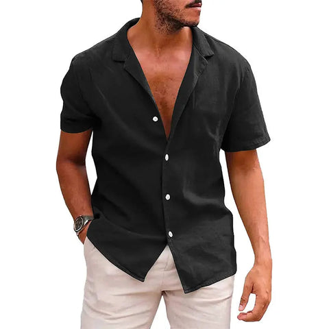 Men's Summer Beach Shirt – Casual Button-Down