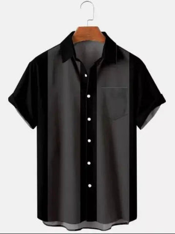 Men's Striped 3D-Print T-Shirt – Short-Sleeve