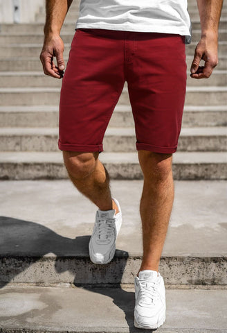 Men's Plus-Size Denim Shorts – Five-Point