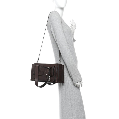 Nappa Utilitaire Shopping Tote Dark Brown