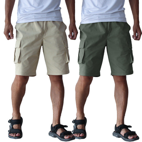 Men's Plus-Size Cargo Shorts – Stretch Overalls