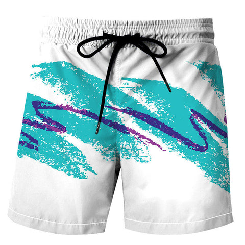 Men's Beach Shorts – 3D Print Quick-Dry