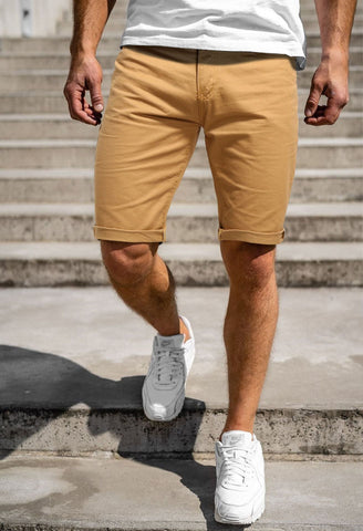 Men's Plus-Size Denim Shorts – Five-Point