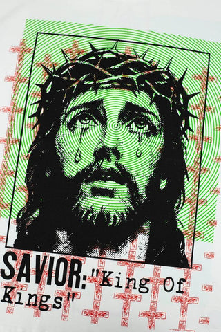 Hellstar Jesus Graphic Washed Oversized T-Shirt