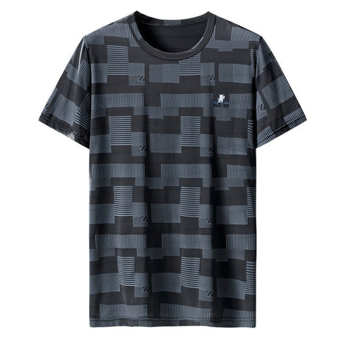 Men's Ice-Silk T-Shirt – Quick-Dry Short-Sleeve