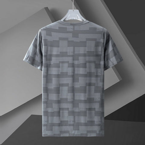 Men's Ice-Silk T-Shirt – Quick-Dry Short-Sleeve
