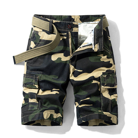 Men's Camo Cargo Shorts – Loose Overalls