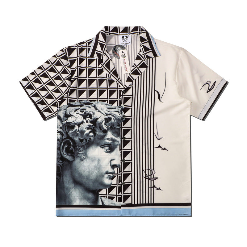 Men's Hawaiian Beach Shirt – Floral Short-Sleeve
