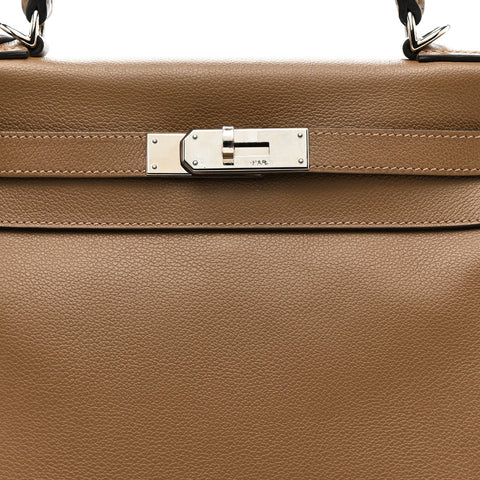 Evercolor Kelly Retourne 28 Beige De Weimar