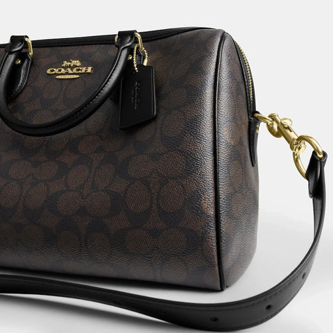 Coach Outlet Rowan Large Satchel Bag In Signature Canvas