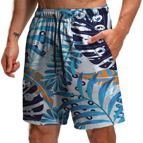 Men's Beach Shorts – Leaf 3D Print
