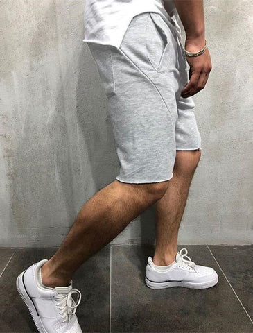 Manlyflex™ Loose Plain Elastic Waist Shorts