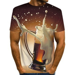 Men's Printed T-Shirt – Star Flag Short-Sleeve